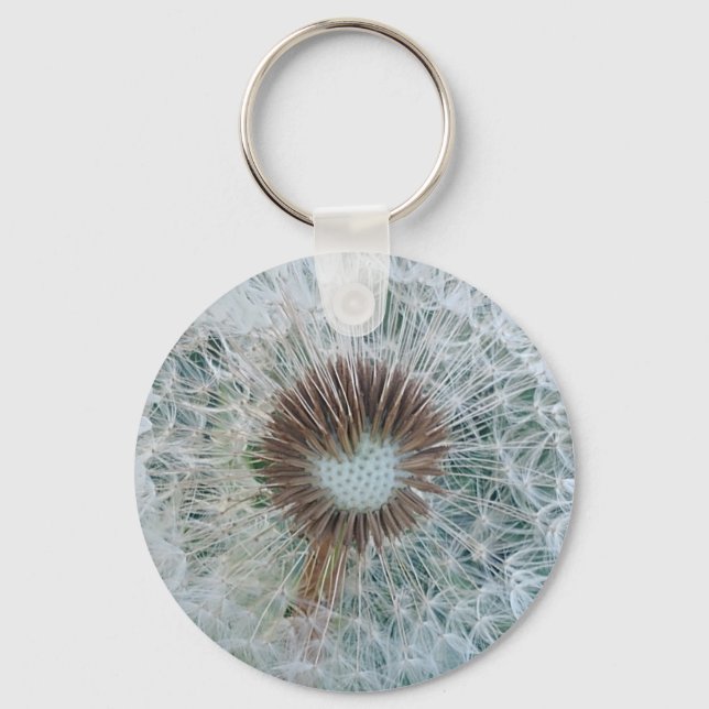 Porte-clés Joli Dandelion blanc (Recto)