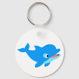 Porte-clés Joli Dauphin de dessin