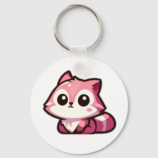 Porte-clés Joli Déplaisant Staring Kitty Cat Porte - clé (Recto)