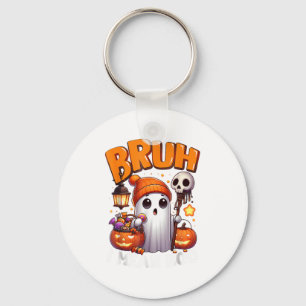 Porte-clés Joli Fantôme Friandise Trick Or Treat Bruh Fantôme