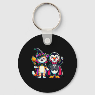 Porte-clés Joli Halloween Enfants Penguin Vampire Chat Witn