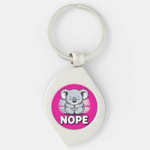 Porte-clés Joli koala endormi “Non” Dessin animé drôle