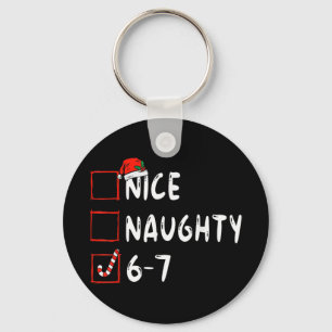 Porte-clés Joli Mauvais 6 7 Mème 6 7 Noël Six Sept Xmas