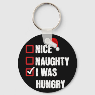 Porte-clés Joli méchant j'avais faim drôle de Noël Père Noël 