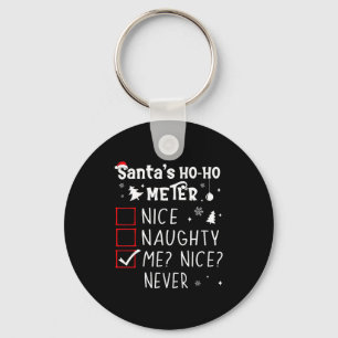 Porte-clés Joli Méchant Moi_ Joli_ Jamais_ Liste de Noël Père