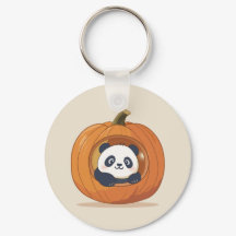 Joli Panda de Halloween en Citrouille