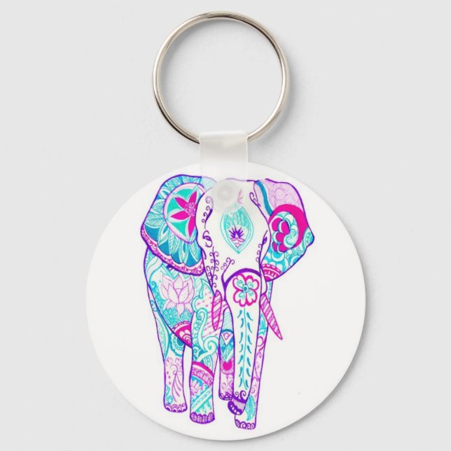 Porte-clés Joli petit bel éléphant (Recto)
