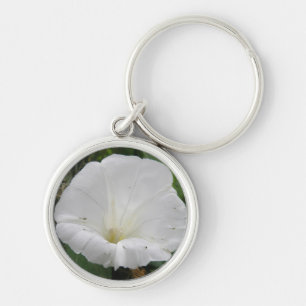 Porte-clés Joli Porte - clé de fleurs Convolvulus blanc