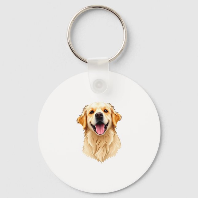 Porte-clés Joli Porte - clé Golden Retriever (Recto)