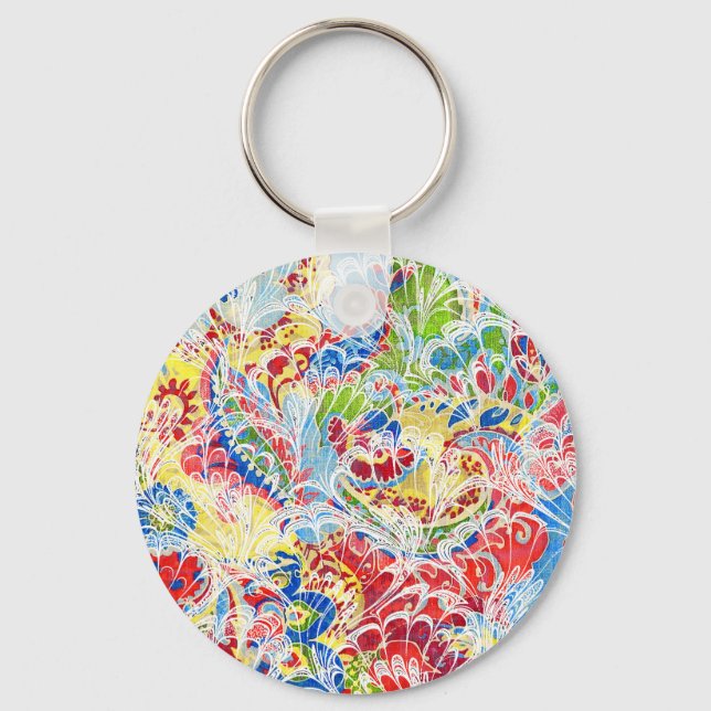 Porte-clés Joli portefeuille vintage floral samsung galaxy co (Recto)