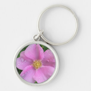 Porte-clés Joli rose Fleur Photo Rafraîchissant Raindrop Péta