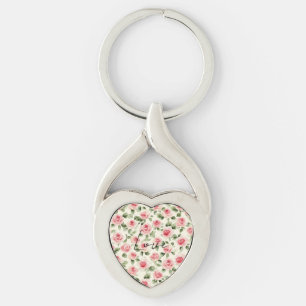 Porte-clés Joli rose Roses Floral