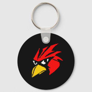 Porte-clés Joli sac à timon de la face pixe oiseau