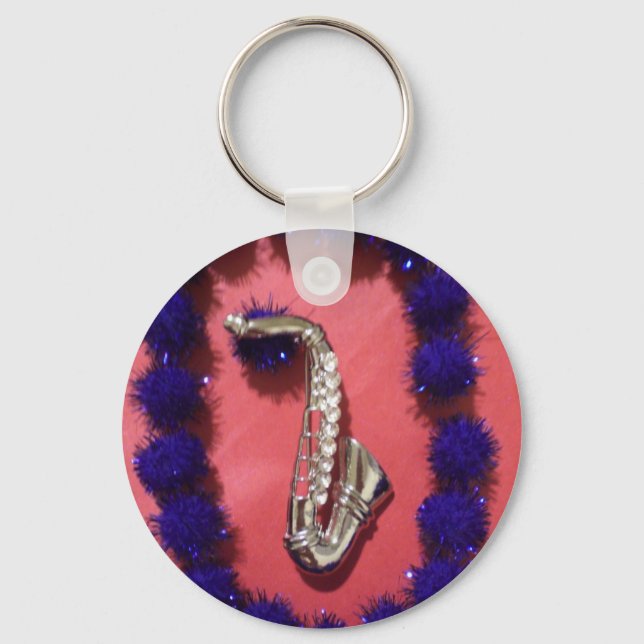 Porte-clés Joli saxophone (Recto)
