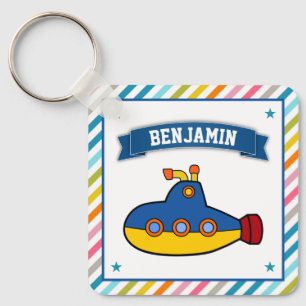 Porte-clés Joli Sous-Marin Naissant Enfantin Nom de Couleur
