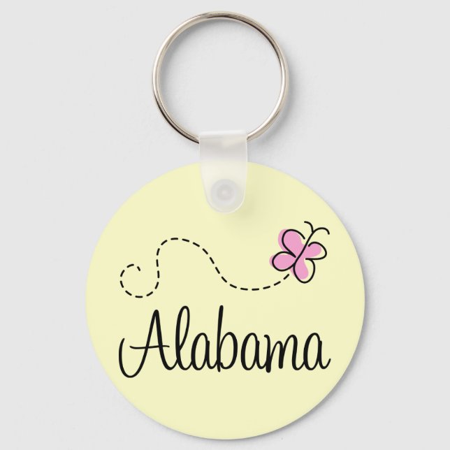 Porte-clés Joli T-shirt Alabama cadeau (Recto)