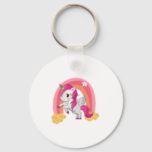 Porte-clés Joli t-shirt licorne magique pour enfants
