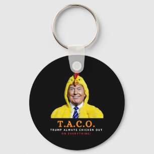 Porte-clés Joli Taco Trump se dégonfle toujours Drôle de poul