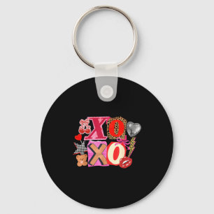 Porte-clés Joli Valentin Xoxo Drôle de Saint-Valentin Cœurs A