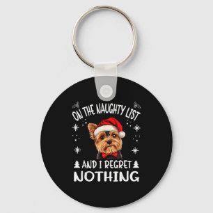 Porte-clés Joli Yorkshire Terrier Yorkie Chien Noël