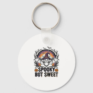 Porte-clés Jolie chauve-souris d'Halloween Gravure vintage T-