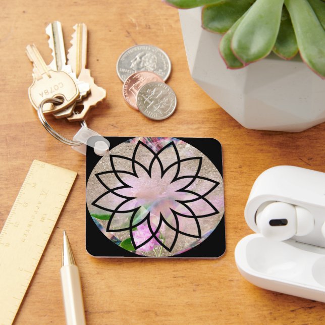 Porte-clés Jolie Dames Stylo Lotus Rose Flower (Bureau)