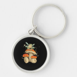 Porte-clés Jolie esthétique Cottagecore Champignon Grenouille