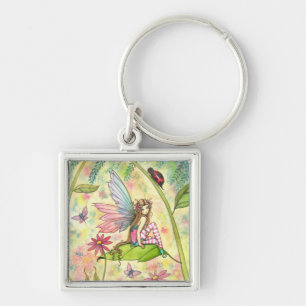 Porte-clés Jolie Fée de Fleur et Art Fantastique de Coccinell