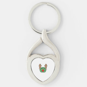 Porte-clés Jolie infirmière de Noël Étincelle verte