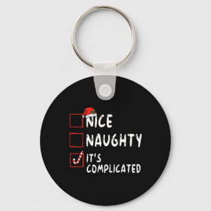 Porte-clés Jolie Méchant C'est une liste de Noël compliquée p