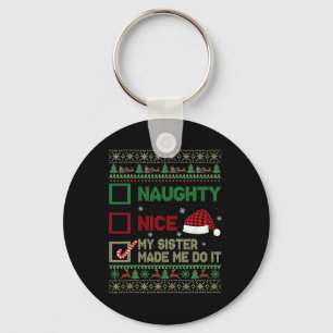 Porte-clés Jolie Mille Fille Ma Soeur M'A Fait Le Faire Noël