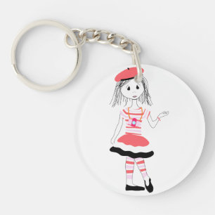 Porte-clés Jolie Miss Fashionista