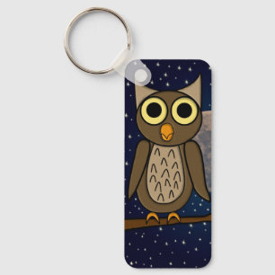 Porte-clés Jolie œuvre d'art d'oiseau de la forêt