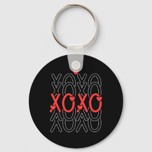 Porte-clés Jolie Saint-Valentin Amour Empilé Xoxo Valentine