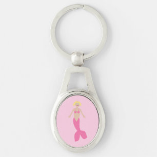 Porte-clés Jolie sirène d'Imaginaire rose