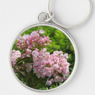 Porte-clés Jolies fleurs de laurier des montagnes roses