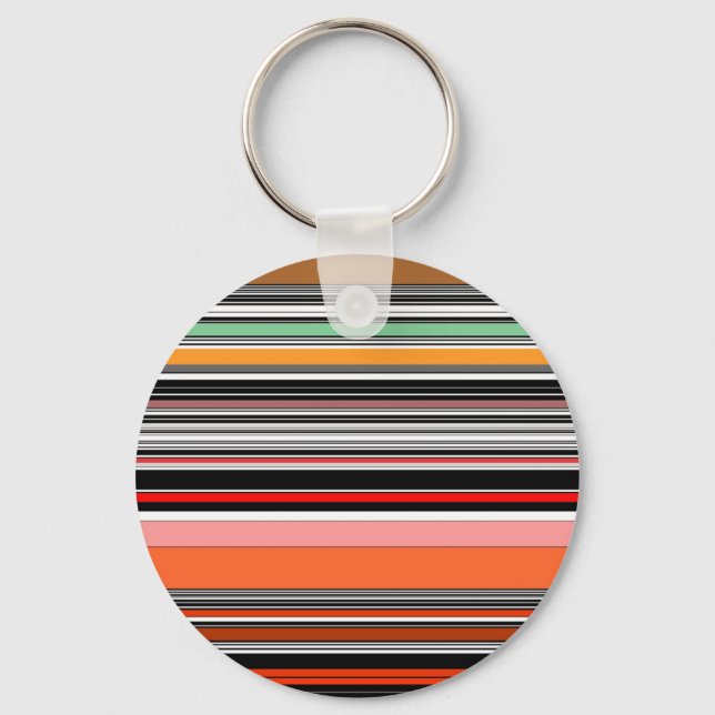 Porte-clés Jolies rayures colorées (Recto)