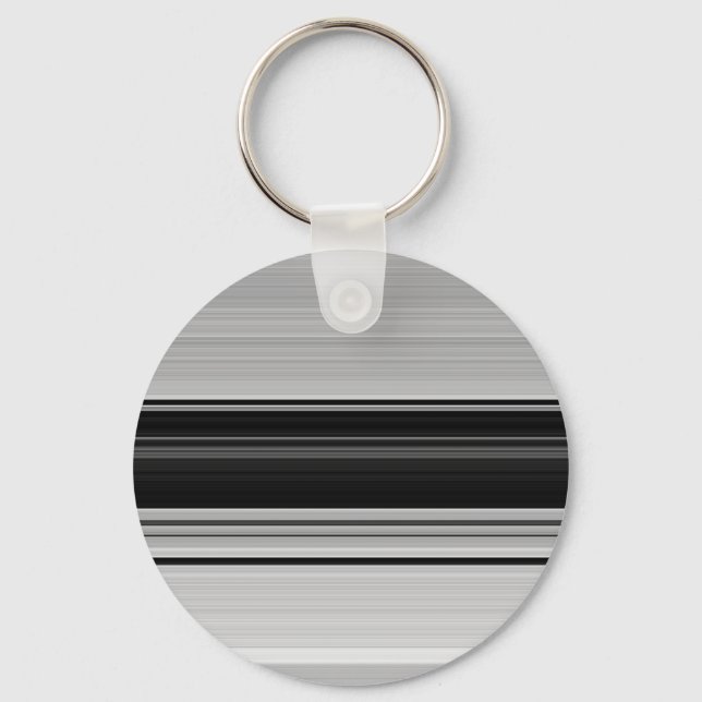 Porte-clés Jolies rayures noir gris (Recto)