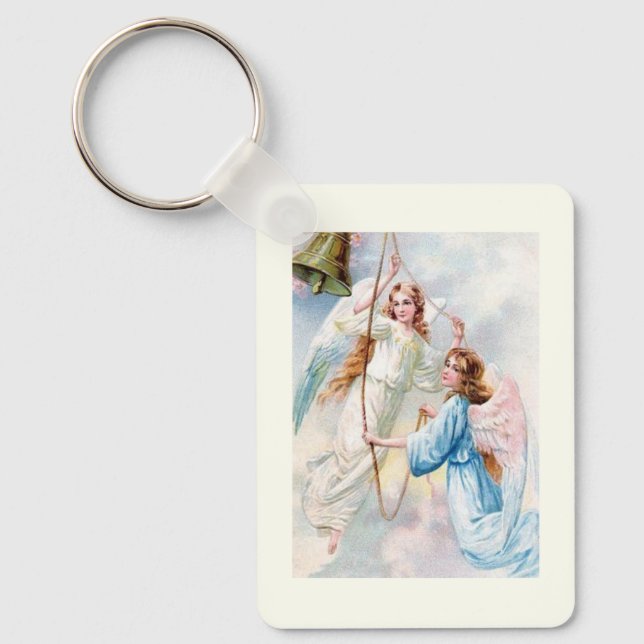 Porte-clés Jolis Anges Avec Cloche (Recto)
