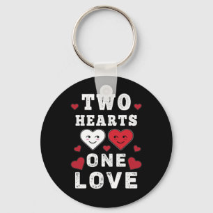 Porte-clés Jolis deux coeurs un amour Anniversaire Saint Vale