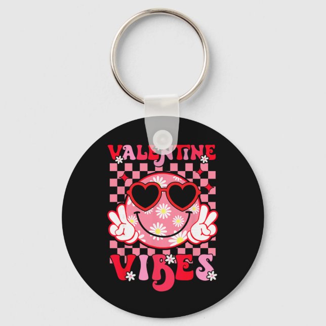 Porte-clés Jolis sourires pour la Saint-Valentin Visage souri (Recto)