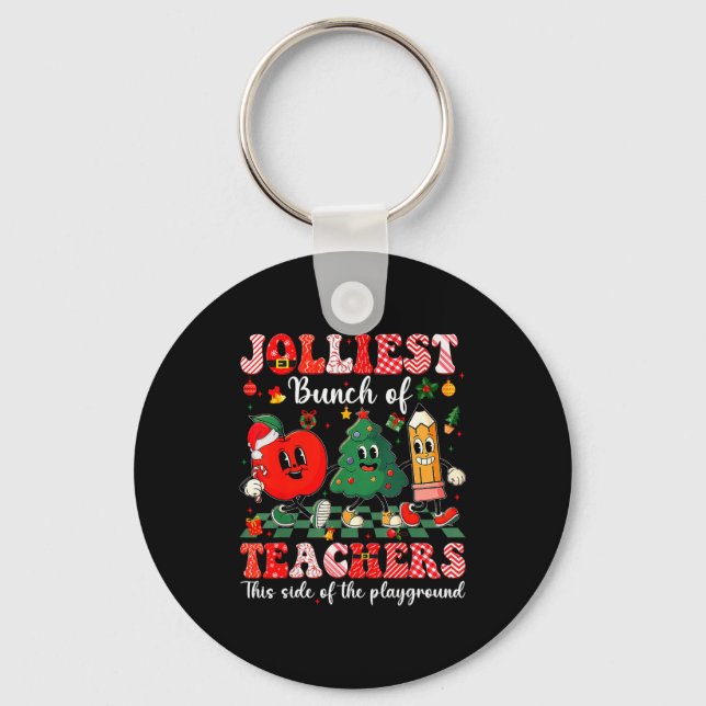 Porte-clés Jolliest Bunch Of Teachers Christmas Xmas Teacher  (Recto)