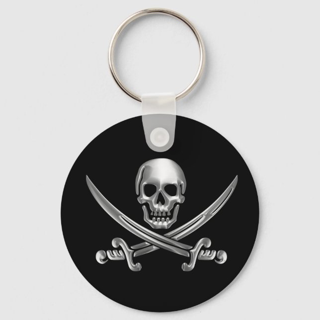 Porte-clés Jolly roger de chrome (Recto)