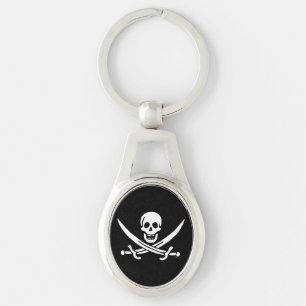 Porte-clés Jolly roger drapeau de pirate