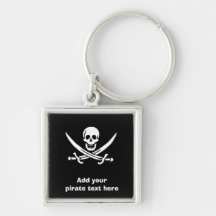 Porte-clés Jolly roger drapeau de pirate