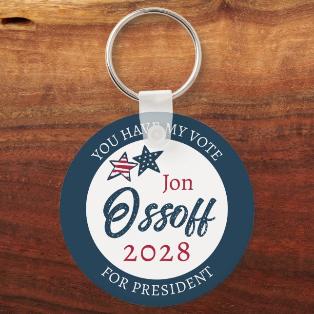 Porte-clés Jon Ossoff président 2028  (Recto)