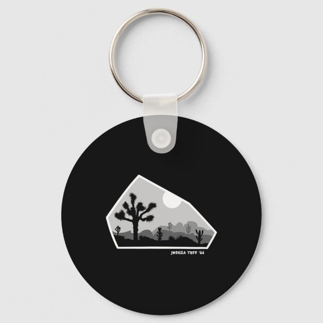 Porte-clés Joshua Tree Retro Boulder Sombre  (Recto)