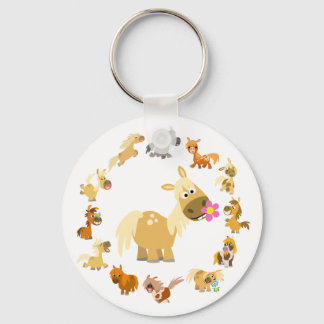 Porte-clés Jote Cartoon Ponies Mandala Porte - clé