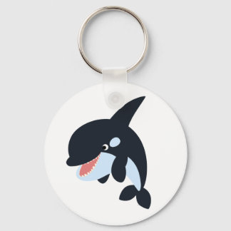 Porte-clés Jote joyeux caricature tueur baleine Porte - clé