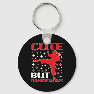Porte-clés Jote Mais Dangereux Taekwondo Girl Karate Jiu Jits
